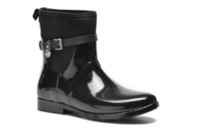 Michael Kors Charme Stretch Rain Black Womens Ankle Boots 964-82726